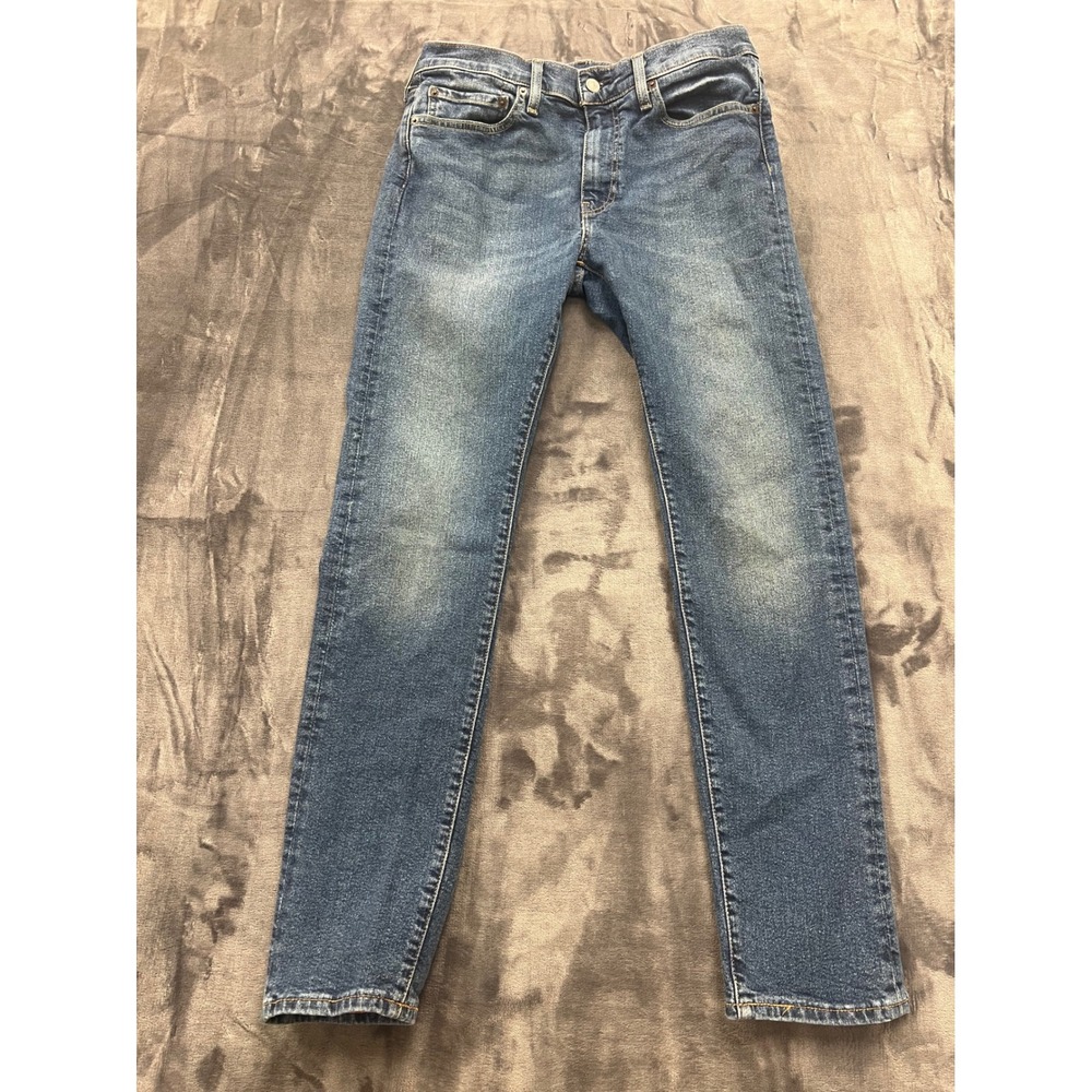 Levis Premium 510 Skinny Jeans Mens 31x32 Blue Medium Wash Stretch Big E Denim